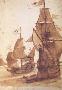 Claude Lorrain Two Frigates (mk17) USA oil painting reproduction